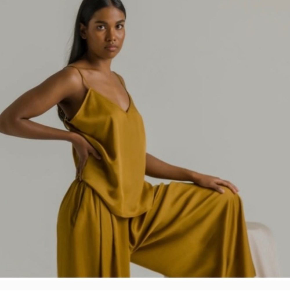 Ettitude Sateen Bamboo Cami Top Copper CHAMOMILE New in Box XL